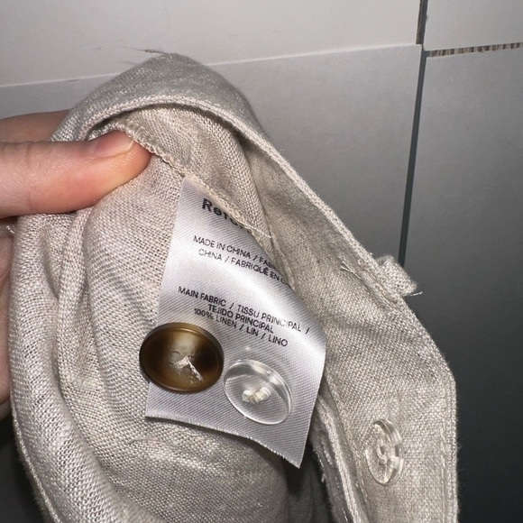 REFORMATION Freddie Wide Leg Linen Trouser Pants - Picture 9 of 9